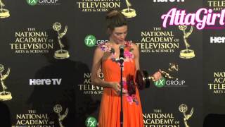 Amelia Heinle Winner Best Supporting Actress Day Time Emmys Press Room