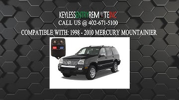 How To Replace Mercury Mountaineer Key Fob Battery 1998 1999 2000 2001 2002 2003 2004 2005 2006 2007