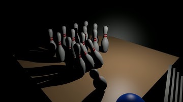 Blender test render Bowling Pins and Ball