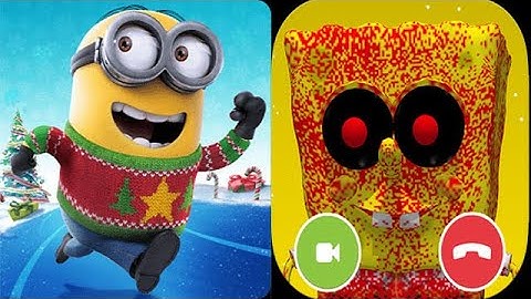 Despicable Me Minion Rush vs SpongeBob EXE Call Prank