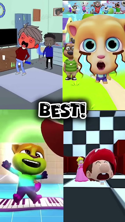 Scream Level 100 😱 #trending #talkingtom #tom2 #funny #animation #viralshorts #shorts