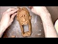 Amazing ceramic face amazing clay sculpture  howto  timelapse