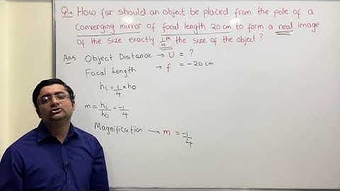 Class 10 Mirror Formula Video - 8 : Numerical-4