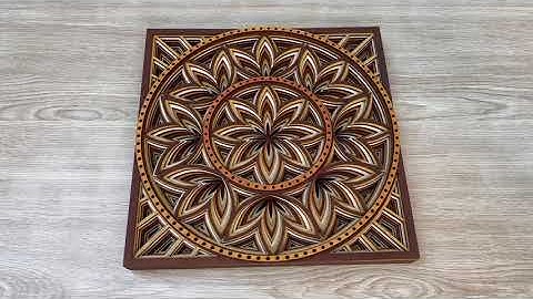 Layered Mandala SVG, Cut file Mandala, Flower Mandala