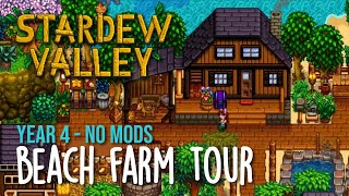 Stardew Valley Beach Farm Tour (Year 4, No Mods) - Farm Layout Ideas screenshot 5