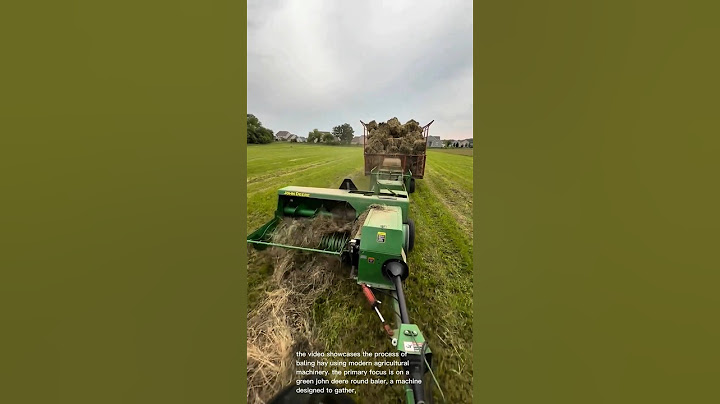 Hay bale making: john deere hay baler efficient farming
