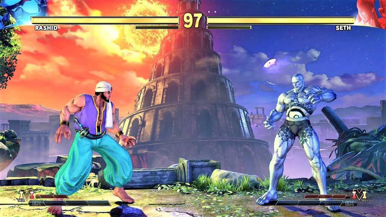 Seth Rashid Rashid vs Seth (Hardest AI) - STREET FIGHTER V - YouTube