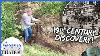 Clearing out the CHATEAU MOAT and an AMAZING 19th Century DISCOVERY - Journey to the Château, Ep. 93