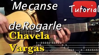 Video-Miniaturansicht von „Me Canse de Rogarle - Chavela Vargas Tutorial/Cover Guitarra“