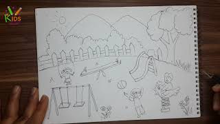 الحديقة/ رسم    Garden/ drawing