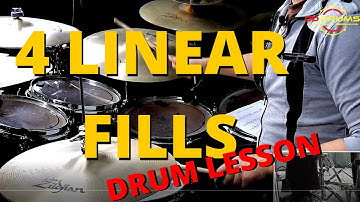 4 Must Learn Linear Fills - Drum Lesson