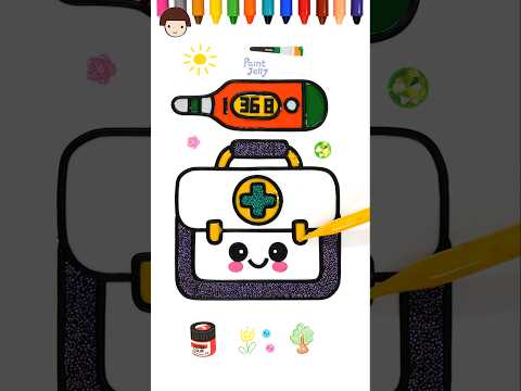 Color Mixing| Guess the mixed colors, First Aid Kit, Thermometer Foam slime Coloring