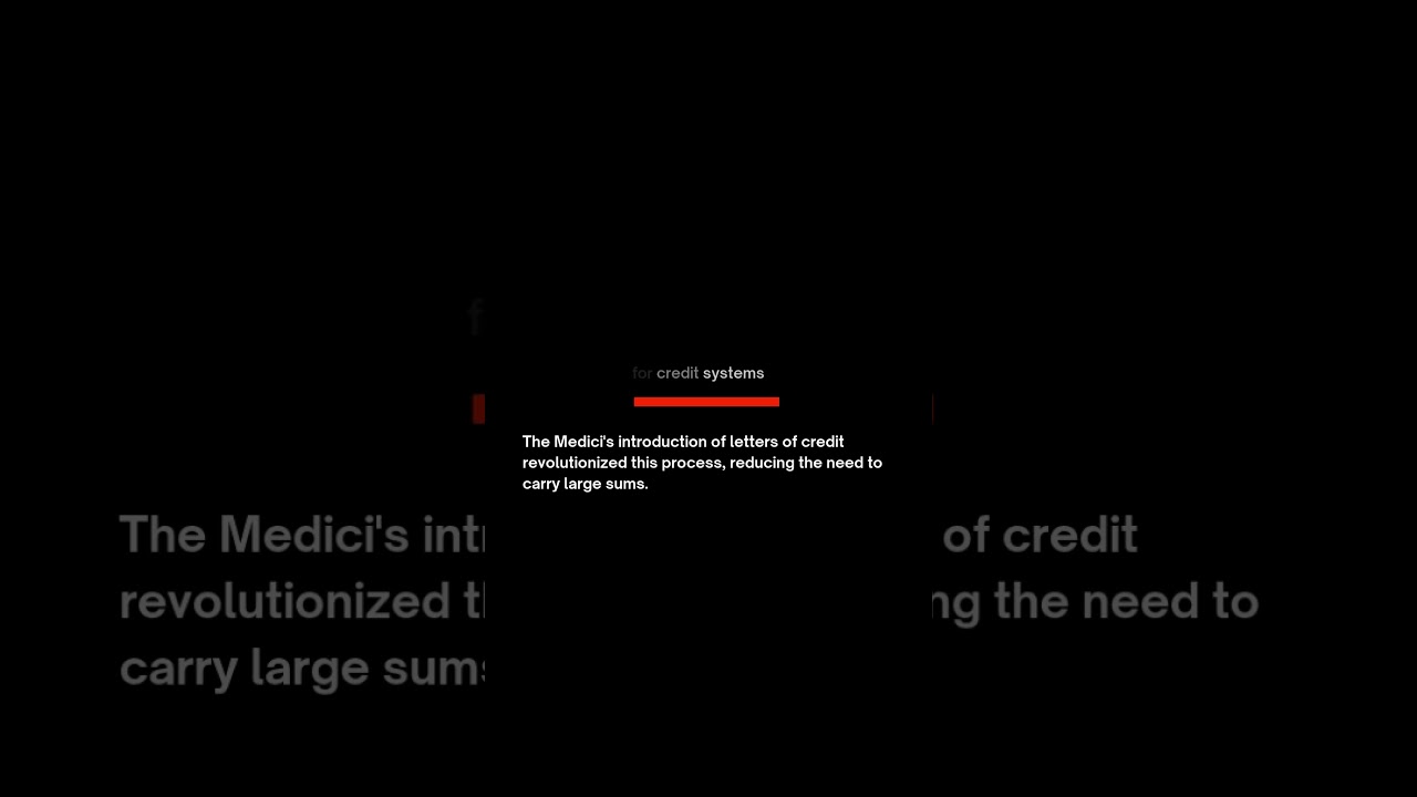 The Family that changed banking forever - Medici 