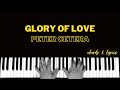 Glory Of Love - Peter Cetera | Piano Cover Accompaniment Backing Track Karaoke Tutorial Instrumental