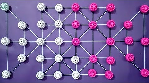 How to play 18 beads village style game  || 2 player mind game || learn to play