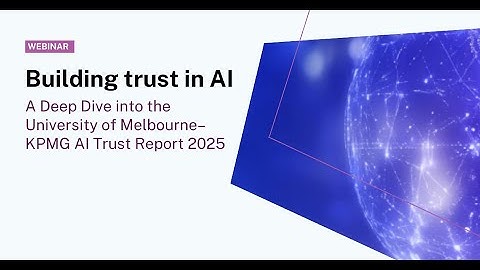 Building trust in AI