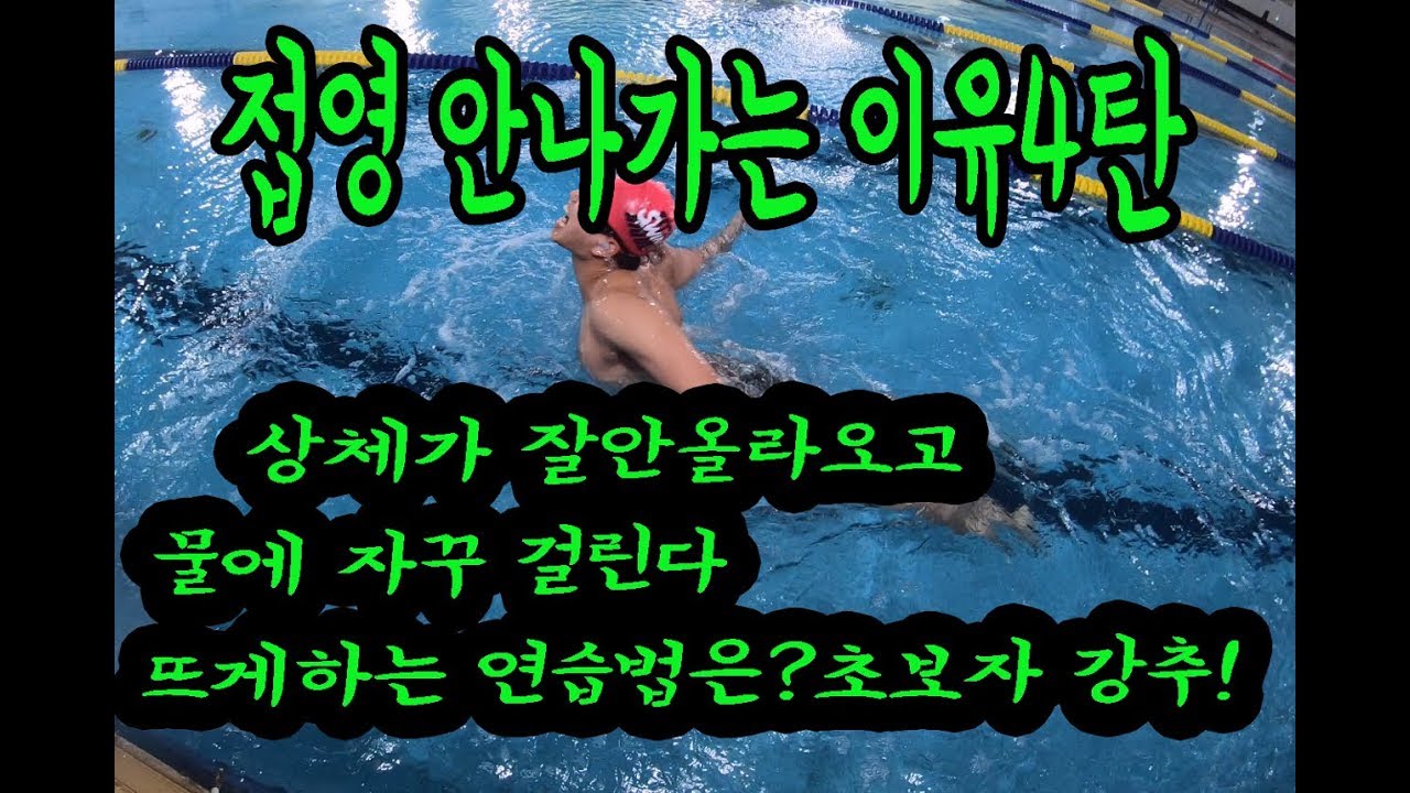 접영 안나가는이유 4탄  몸이 안뜨고 팔이 물에걸려요?.. 접영습방법 신개념 연! butterfly  swimming