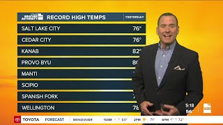 Near record temps ahead of an incoming storm!- Monday, March 30