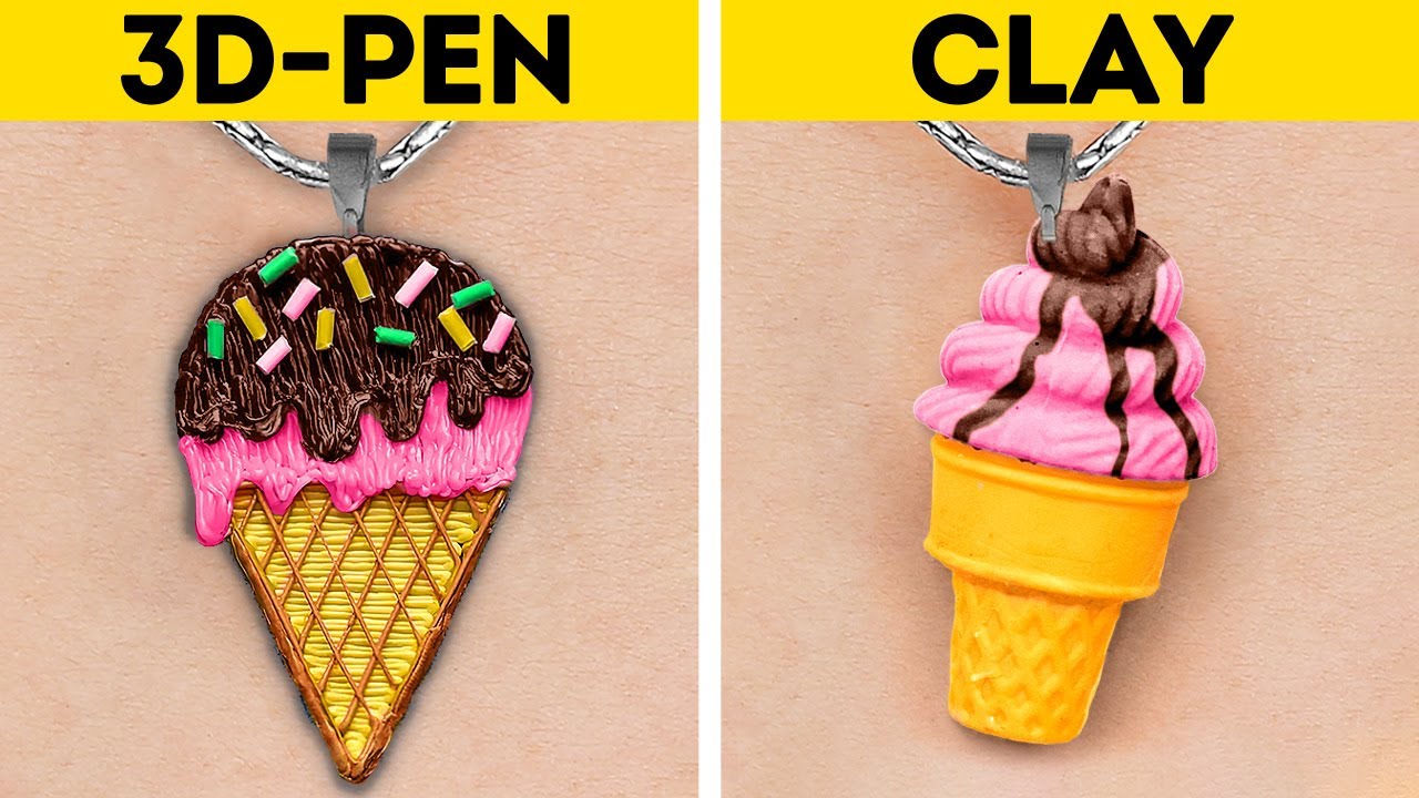 3D-PEN VS. POLYMER CLAY || Epic Battle Of Colorful DIY Jewelry, Mini Crafts And Repair Tips