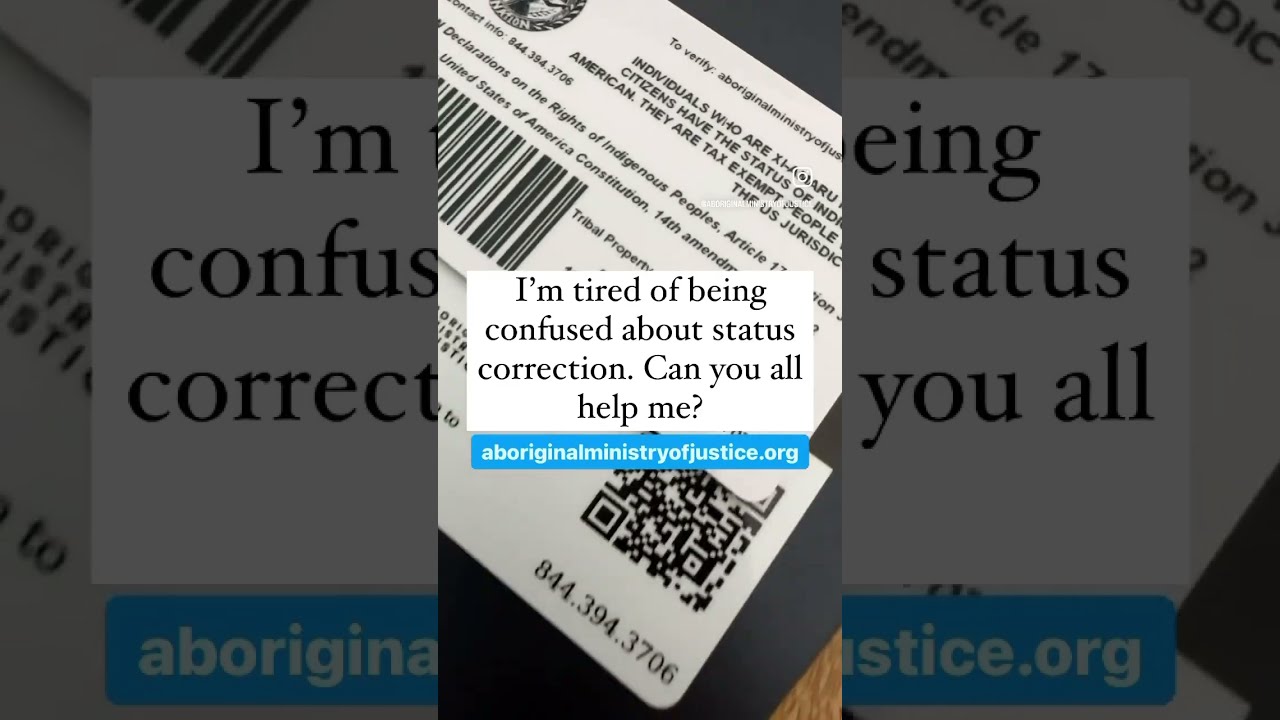 Are You Confused About Status Correction Xiamarurepublic Aboriginalministryofjustice
