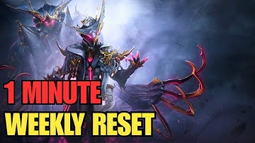 WARFRAME - THE LAST NO NUT RESET OF 2025 - WEEKLY RESET IN 1 MINUTE (23/11/25)