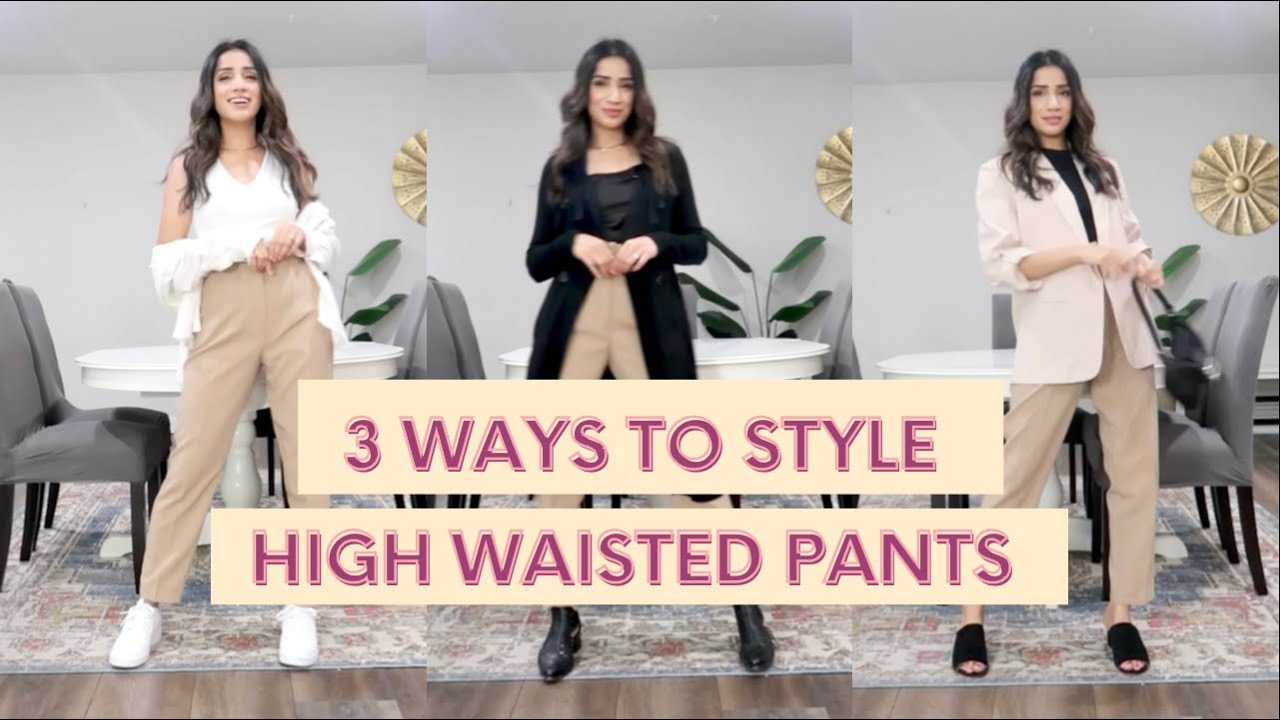 Casual Work Outfit ideas ft Zara High waist trouser (Large) 