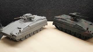 Painting a modern Bundeswehr NATO camo pattern 1/35 scale with acrylic paint (video #22)