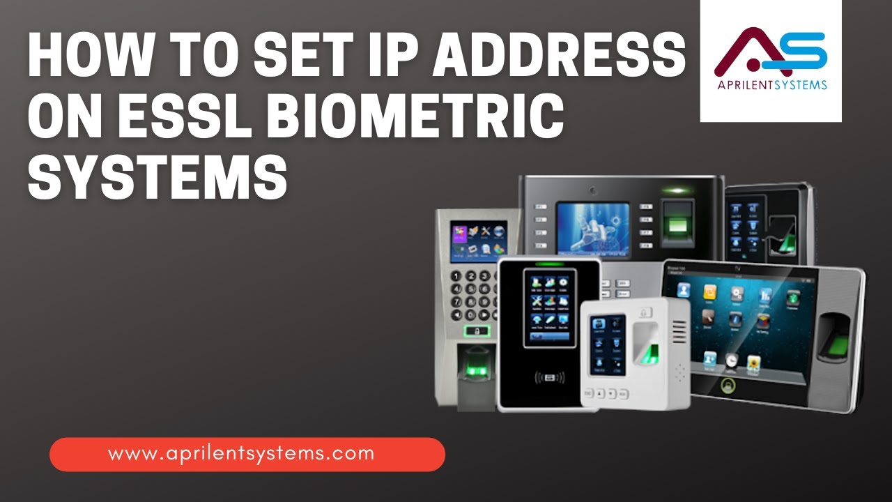 How to Set IP Address in eSSL Biometric Attendance Systems - YouTube