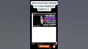 Add Youtube videos to your Website using Iframe tag #coding #shorts #shortvideo #viral #tutorial