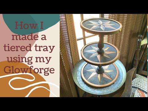 How I made a tiered tray using the Glowforge and a quilt pattern
