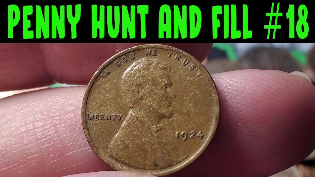 Penny Hunt &amp; Fill #18 - TONS OF WHEATS! (Coin Roll Hunting Pennies ...