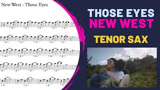 New West | Those Eyes | TENOR sax sheet music