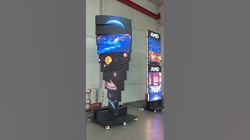 Rotating led tower display with all types and models #leddisplay #ledscreen #rental #advertising