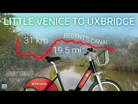 ?? 31km Cycling Tour in London | Little Venice to Uxbridge | 4K | UK