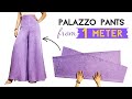 Very easy palazzo pants cutting and stitching from only 1 meter  loyce diy sewing