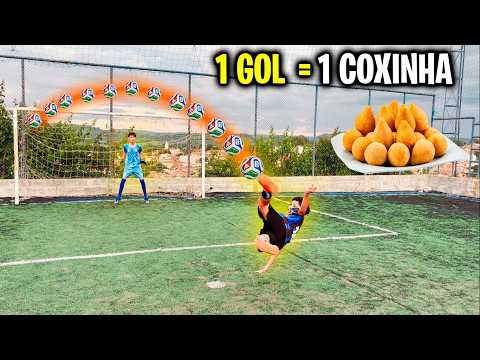 SCORED A GOAL, EAT CHICKEN CROQUETTES * 2-TOUCH CHALLENGE *