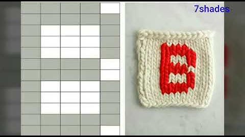 alphabet  graph knitting chart | graph cross stitch chart | graph knitting pattern