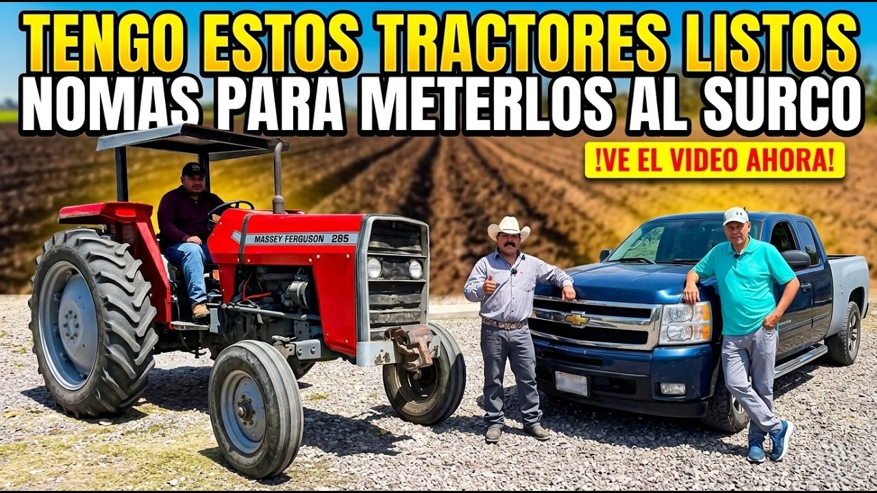 TENGO ESTOS TRACTORES LISTOS NOMAS PARA METERLOS AL SURCO