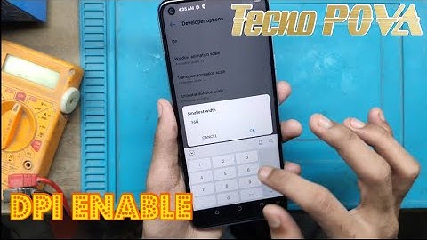 Tecno POVA DPI Enable Settings