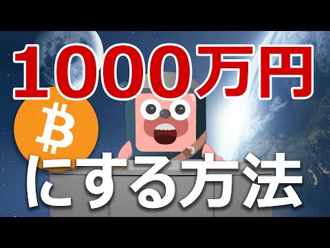 ビットコインを1000万円にする方法が公開されたので解説します。