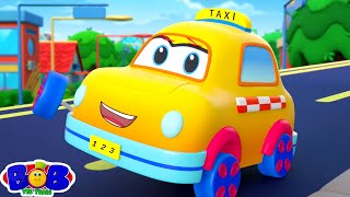 Wheels on the Taxi Go Round and Round Nursery Rhyme for Kids