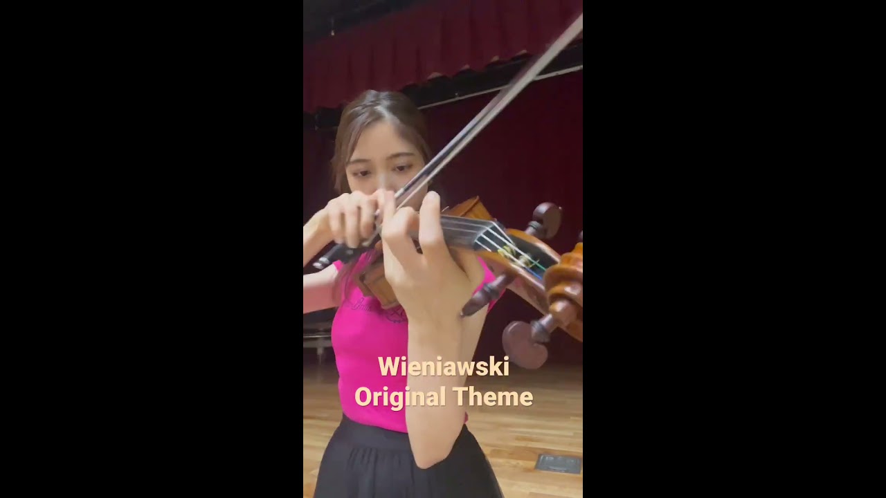Wieniawski Original Theme 練習動画！冒頭部分です。 - YouTube