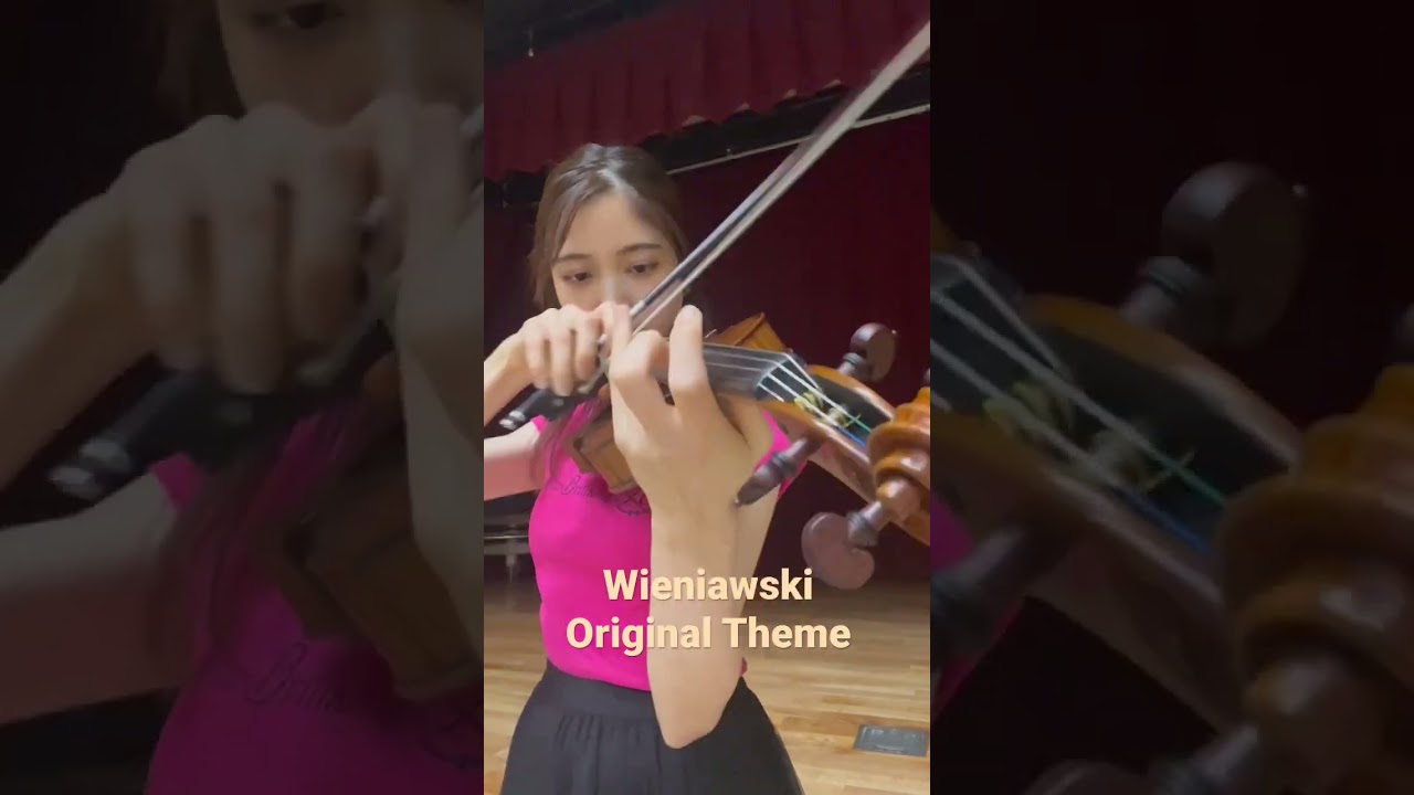 Wieniawski Original Theme 練習動画！冒頭部分です。 - YouTube
