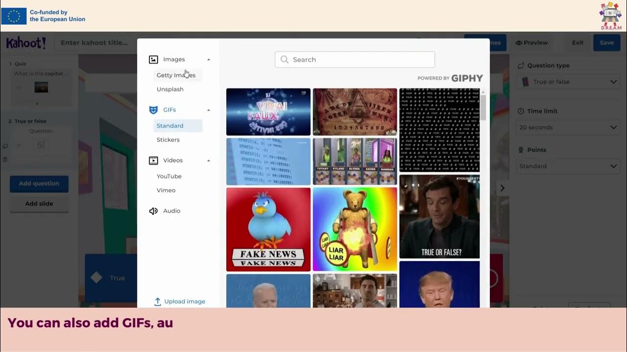 DREAM Kahoot from scratch YouTube