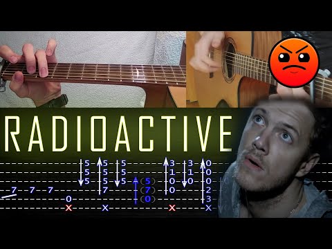 How to play 'Imagine Dragons - Radioactive' Guitar Tutorial [TABS] Fingerstyle