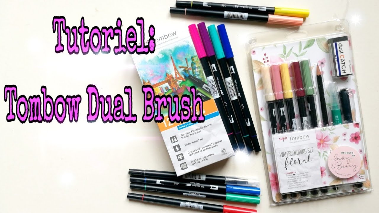 Tombow ABT Dual Brush Pen coffret avec 107 couleurs + blender