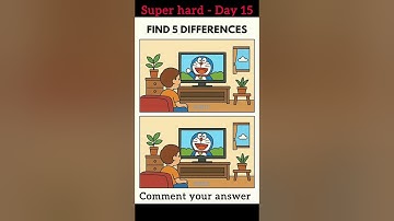 Only Sharp Eyes 👀 Can Spot 5 Differences | Eye Test 🧩Puzzle #challenge  #satisfyingvideo #ytshorts