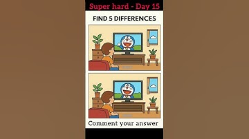 Only Sharp Eyes 👀 Can Spot 5 Differences | Eye Test 🧩Puzzle #challenge  #satisfyingvideo #ytshorts