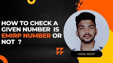 How to check Given number is an Emirp number or not?
