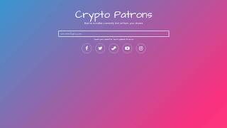 Crypto Patrons - day 0 at steemfest hackathon - update #1